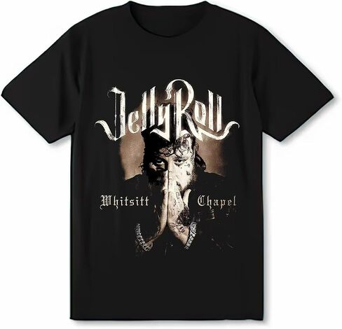 Jelly Music Roll Men and Womens Music Touring Shirts Casual Cotton Short Sleeve T Shirt Topsblack in Saudi Arabia