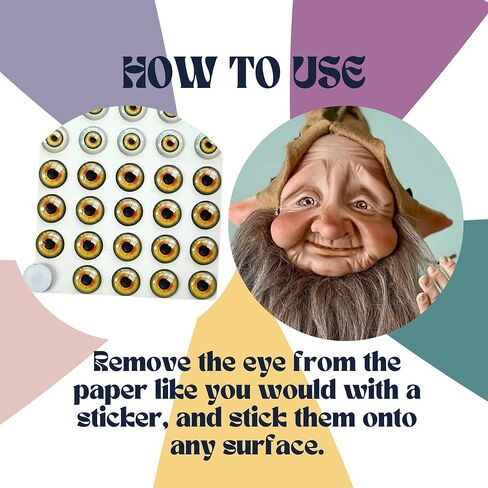 MS 15-11 20 Pairs in Green, Realistic Irises, Adhesive or Self-Adhesive 3D Resin Eyes, 11mm Wide, for use with Clay, Cold Porcelain, Polymer Clay, EVA, Felt, Fabric, Plaster, Paper, Ceramics in Kuwait