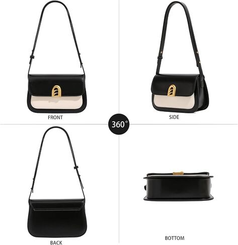 Small Shoulder Bag for Women, Adjustable Strap Leather Crossbody Purses - Clutch Tote Handbag Cute Hobo Bags Trendy Purse in Kuwait