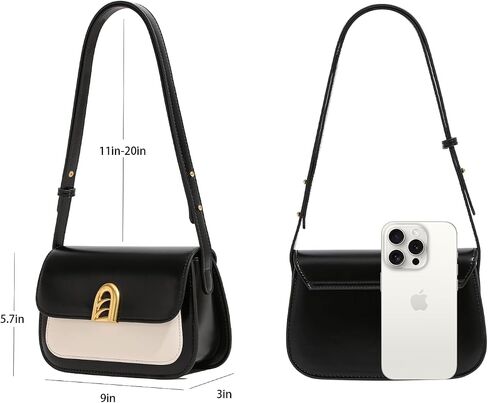 Small Shoulder Bag for Women, Adjustable Strap Leather Crossbody Purses - Clutch Tote Handbag Cute Hobo Bags Trendy Purse in Kuwait