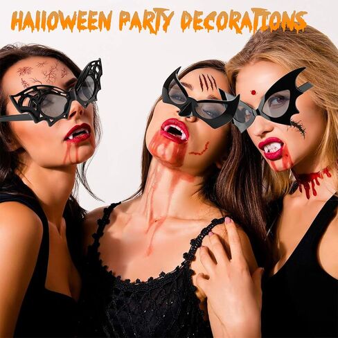 8 Pcs Halloween Glasses and Halloween Headbands Set Novelty Halloween Party Favors Halloween Photo Booth Props in Saudi Arabia