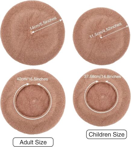 Blulu 6 Pieces Women Beret Hat French Style Beret Beanie Cap Solid Color Winter Hat in Saudi Arabia