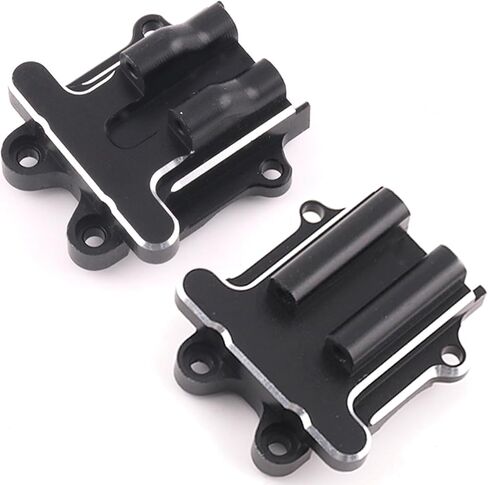 Diff Cover Set (2PCS) Aluminum Upgrade Parts for Arrma 1/18 Granite Grom Mega 380 Brushed 4X4 Monster Truck & Typhon Grom Mega 380 Brushed 4X4 Small Scale Buggy & 1/12 AWD NASCAR RC Race Car, (Black) in Kuwait