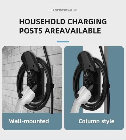 J1772 EV Charger Nozzle Holster Dock, with Anti-Theft Password Lock, Electric Vehicles J1772 Charging Gun & Cable Holder Security Wall Mount Dock for All J1772 EVs Models in Saudi Arabia