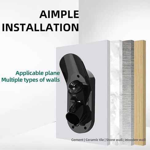 J1772 EV Charger Nozzle Holster Dock, with Anti-Theft Password Lock, Electric Vehicles J1772 Charging Gun & Cable Holder Security Wall Mount Dock for All J1772 EVs Models in Saudi Arabia