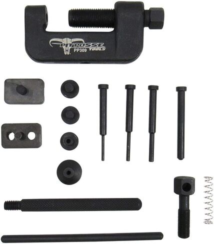 Pit Posse PP309 Chain Breaker and Riveting Tool - 16-Piece Motorcycle Chain Cutter Tool Kit - User-Friendly & Practical - Premium Quality Sturdy Design - Includes Carrying Case in Kuwait