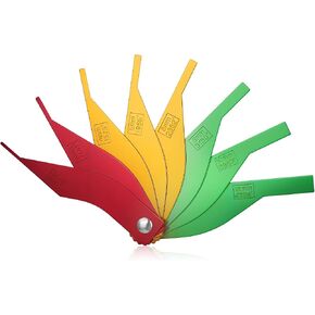 Brake Lining Thickness Gauge, 8 PCS Car Automotive Brake Pad Measure Ruler Tool Color Coded Gauge Size Measure Disc and Drum Brake Pads Feeler Gauge for Motorcycle, Car, Truck and Bus Father'day Gift in Saudi Arabia