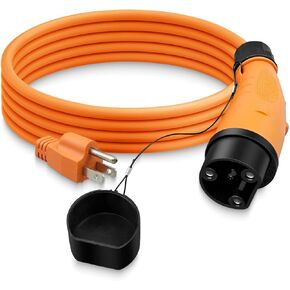 10FT EV Car Charging Cable Compatible with Golf Carts, EV Power Cable Y-30 220V US Plug