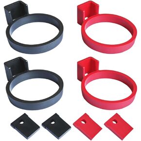 Charger Lock for Tesla Model 3/Y J1772 Adapter, Compatible with Non Flange J1772 to Tesla Adapter, Perfect for Public Charging, 4 Pack (Black+Red)