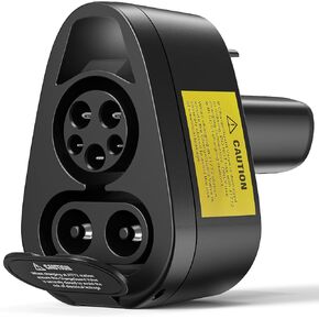 Upgraded 2in1 CCS & J1772 to Tesla Adapter, 80A/250KW Power DC/AC Supercharger Fast Charging Adapter Compatible with Level 3 Fast Charging Station with CCS Plug, for Tesla Model Y, 3, S, X