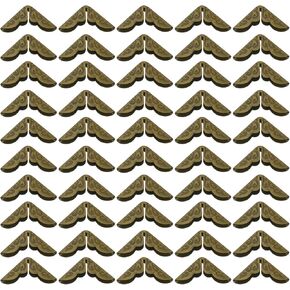 PATIKIL 15mm Metal Book Corners, 100pcs Photo Corners Book Corners Protector Retro Metal Decorative for Crafting Scrapbook Photo Album Book Binding, Black