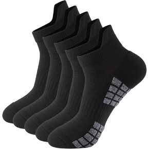 Athletic Running Ankle Socks.Low Cut Sports Socks with Cushion Tab Socks for Men Women(5 pair)