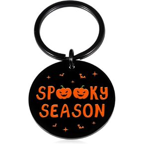 Halloween Gifts for Women Men Spooky Season Keychain Halloween Pumpkin Decorations Boo Basket Stuffers for Her Him Halloween Accessories Halloween Stuff Cute Halloween Decor Girl Funny Halloween Gifts