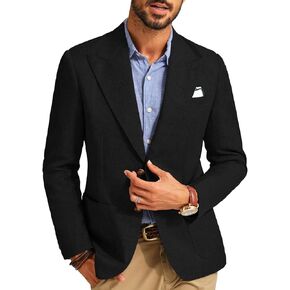 PJ PAUL JONES Mens Blazer Casual Sport Coat Two Buttons Lightweight Business Sport Jacket
