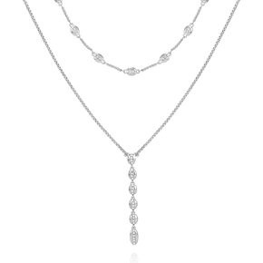 Vince Camuto Silvertone Layered Necklace