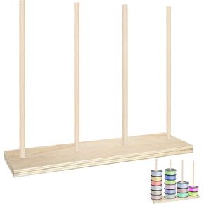 Ribbon Holder Organizer Rack, Easy to Install Ribbon Rack Ribbon Storage Organizer Ribbon Holder Bow Maker for Ribbon Wreaths, Suitable Ribbon Storage Bow Maker for Ribbon Sewing Craft