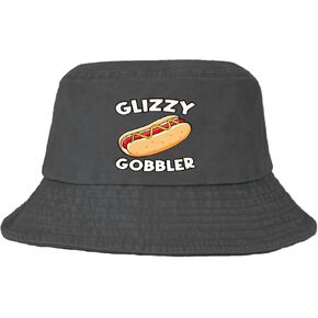 Funny hot Dog glizzy Gobble Hat Bucket Hats Funny Bucket Hats Flodable Men Hats Basketball Accessories for Beach