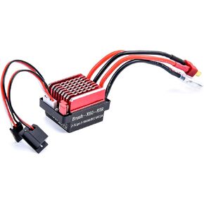 RC 60A Brushed ESC Electric Speed Controller 6V/2A BEC for 1/10 RC Car Traxxas TRX4 TRX6 D90 HSP Redcat 4WD Truck Monster Crawler