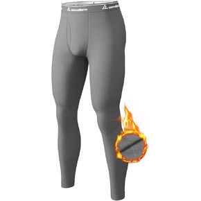CL convallaria Men's Thermal Pants Fleece Lined Long Johns Thermal Bottom Athletic Base Layer Cold Weather Gear 2/4 Pcs in Kuwait
