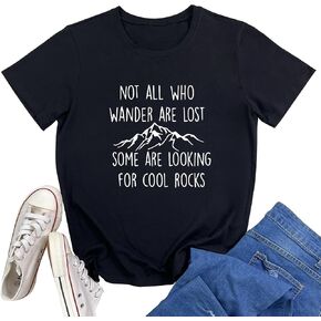 YITAN Women Cute Tees NOT All WHO Graphic Crewneck T-Shirts