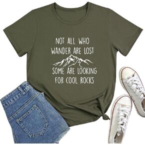 YITAN Women Cute Tees NOT All WHO Graphic Crewneck T-Shirts