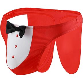 Christmas Underwear for Men Boxer Briefs Sexy Lingerie Sissy Panties Red Boxers Cosplay Costume in Kuwait