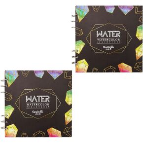 SHIDOW Sketch Book for Water Color Painting, Watercolor Sketchbook Journal, Watercolor Paper Sketch Book, 20 Sheets, 140lb (300gsm) Heavyweight Paper, Lay Flat Water Journal (2Pcs)