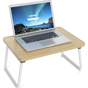 Foldable Lap Desks Laptop Tray for Bed or Couch,Portable Breakfast Serving Tray with Folding Legs,Lightweight Mini Table, Laptop Stand for Working, Reading and Writing,Black