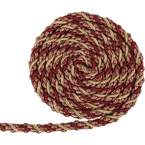 BEL AVENIR Twisted Cord, 0.43 inch 10Yards Cord Trim Basic Sewing Luxury Multicolor Handmade Crafts Nylon Cord for DIY, Home Decor, Embellishment(Blue)