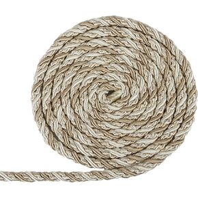 BEL AVENIR Twisted Cord, 0.43 inch 10Yards Cord Trim Basic Sewing Luxury Multicolor Handmade Crafts Nylon Cord for DIY, Home Decor, Embellishment(Blue)