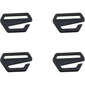 4PCS Black Zinc Alloy G Shape Wave Buckle Backpack Strap Belt Hook Outdoor Webbing Buckle Clip Pet Collar Adjustable Buckle