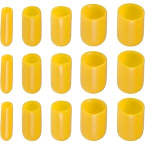 Screw Thread Protector Cover Rubber End Caps, [for Screw, Bolt] - 1/8" 3/16" 1/4" 5/16" 3/8" ID/Blue/50pcs