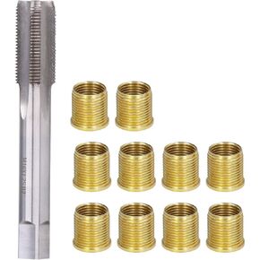 Topyond Spark Plug Helicoil Thread Repair Kit, M14x1.25 Bolt and M16x1.25 Tap Gasoline Engine Spark Plug Threaded Hole Repair Kit