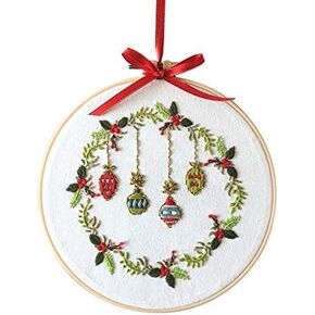 Abillyn Embroidery Starter Kit Happy Halloween Stamped with Printed Pattern Cross Stitch Embroidery Kits (Halloween)