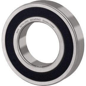 XiKe 10 Pcs 6210-2RS Double Rubber Seal Bearings 50x90x20mm, Pre-Lubricated and Stable Performance and Cost Effective, Deep Groove Ball Bearings.