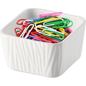 Paper Clip Holder for Desk Paper Clip Dispenser Cute Binder Clip Holder Bobby Pin and Hair Clip Holder Desktop Organizer for Office Home (Dark Green)