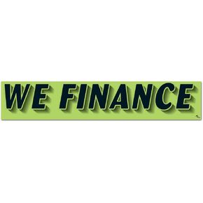 Vinyl Highlights Windshield Slogans Window Stickers (Black Text On Fluorescent Green) (14-1/2" x 2-3/4") (12 per Pack) (PER Month)
