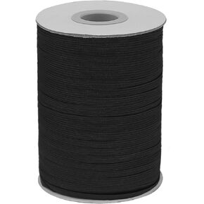 Crafts White Elastic Bands, 50m Length 1/8inch(3mm) Width Flat Elastic Band for Sewing Stretch Elastic Cord for DIY Projects,Sewing Waistband and Pants Waist.