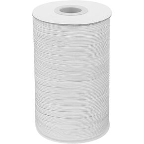 Crafts White Elastic Bands, 50m Length 1/8inch(3mm) Width Flat Elastic Band for Sewing Stretch Elastic Cord for DIY Projects,Sewing Waistband and Pants Waist. in Kuwait