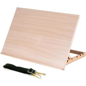 Somime Extra Large Artist Drawing Board 29 1/2" L x 19 5/8" W, Wooden Tabletop Easel with 5 Positions, Portable Drafting Table Stand for Painting and Sketching