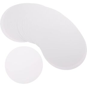 HAPINARY Mandala 40pcs White Boards Round Paperboard Kraft Art Decorations Paintin Painting Scrapbooking Drawing Circle Sketch Frame Graffiti Artist Blank for Hardboards Platter