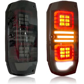 Tail Light,Tail Lights Assembly for Toyota Land Cruiser Prado 90 Lc90 Lc95 1996-2004 Rear Tail Light LED Automotive Tail Light Assemblies,Smoke