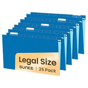 SUNEE Hanging File Folders Legal Size, 25 Pack File Folders 1/5-Cut Tabs, Morandi Colors, Stay Organized for Your Home and Office Bulk File and Documents
