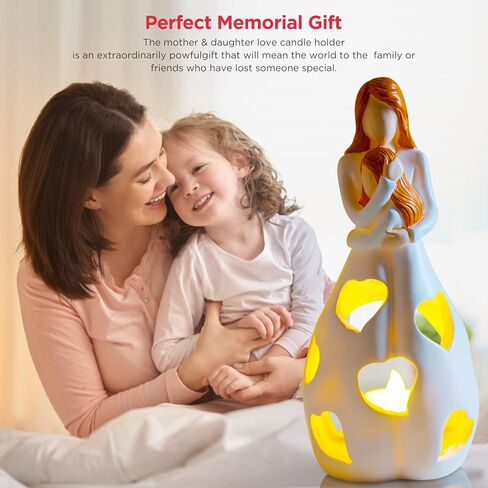 Memorial Gifts Moon Angel Figurines Tealight Candle Holder, Sympathy Gifts for Loss of Loved One, Bereavement Gifts Funeral, Remembrance, Memory Home Decorations in Kuwait