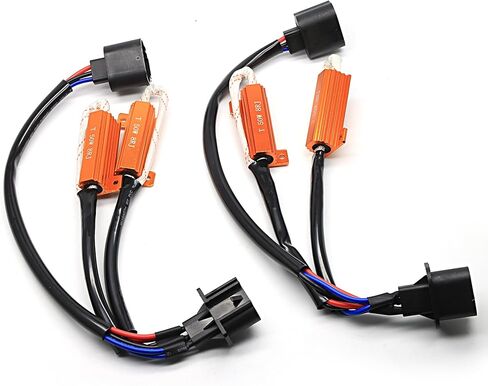NINEO H7 Canbus Resistor, H7 Resistor for LED FOG Bulbs, Anti Flickering, Error Code Canceler, High Power LED FOG Lights Decoder Driver Adaptor(Pack of 2) in Saudi Arabia