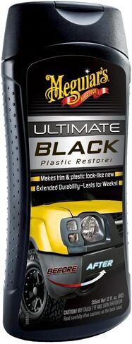 Meguiar's G15812EU Ultimate Black Plastic & Trim Restorer 355ml. Makes Black Plastic & Trim Look Like New in Saudi Arabia