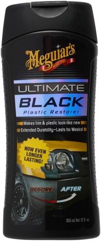 Meguiar's G15812EU Ultimate Black Plastic & Trim Restorer 355ml. Makes Black Plastic & Trim Look Like New in Saudi Arabia