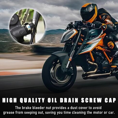 8 PCS Brake Bleed Nipple Cap, Automotive Rubber Brake Bleed Screw Cap Replacement, Universal Brake Bleed Nipple Dust Cover for Cars Motorcycles Bicycles, Car Accessories in Saudi Arabia