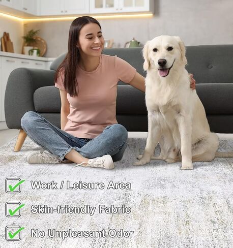 capslpad مكتب كرسي حصيرة للأرضية الصلبة / أرضية من البلاط 47 "× 59" غير زلة مكتب كرسي حصيرة كومة منخفضة الكمبيوتر كرسي الألعاب البساط لتدحرج كرسي حامي كرسي حصيرة لمكتب دن مكتب الكمبيوتر، الكاكي in Saudi Arabia