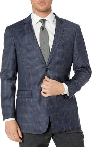 Adam Baker Men's Single Breasted Ultra Slim Fit Wool Blazer/Sport Coat - Many Styles and Colors in Kuwait